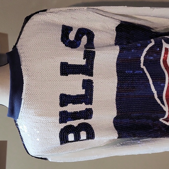 Buffalo Bills Football Sequin Jacket - Picture 3 of 13